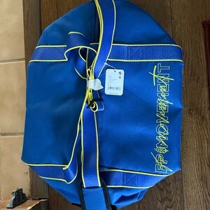 Free people Blue duffle bag NWT
